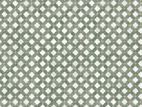 法式中古瓷砖_无缝绿色花砖