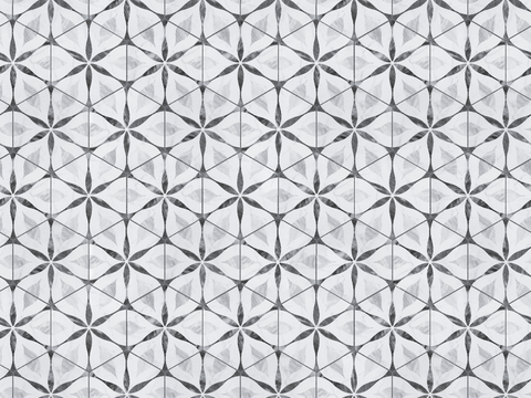  复古几何图案花砖瓷砖，中古奶油仿古砖艺术砖284 