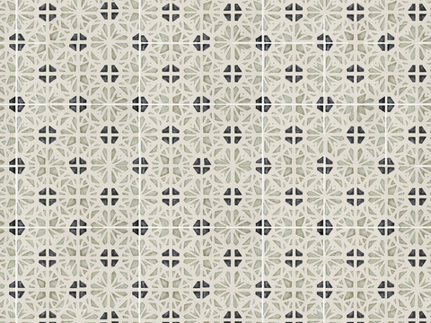 中古奶油瓷砖_格子瓷砖贴图