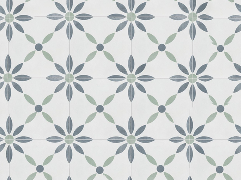 复古几何图案花砖瓷砖，中古奶油仿古砖艺术砖18