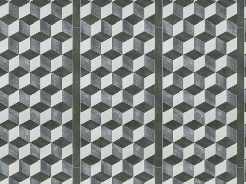 复古几何图案花砖瓷砖，中古奶油仿古砖艺术砖206