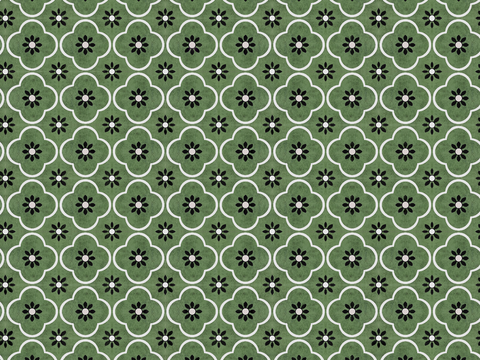  复古几何图案花砖瓷砖，中古奶油仿古砖艺术砖273 