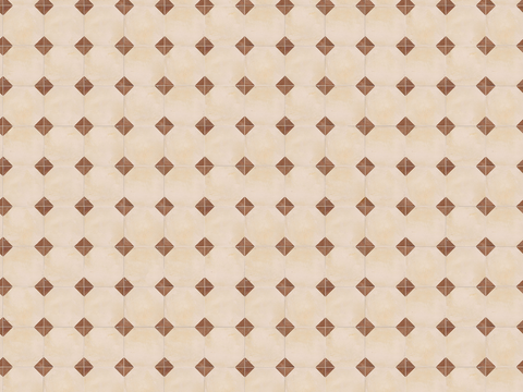  复古几何图案花砖瓷砖，中古奶油仿古砖艺术砖343 