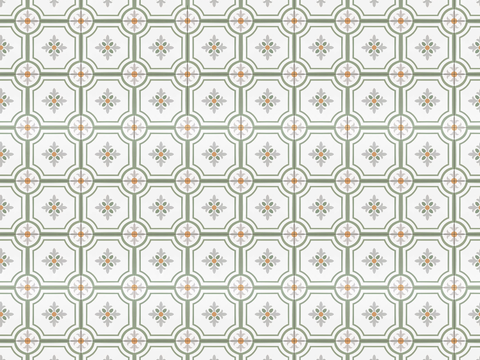 复古几何图案花砖瓷砖，中古奶油仿古砖艺术砖31