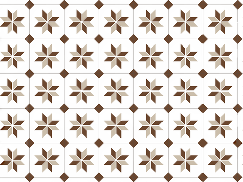 中古奶油仿古砖花砖贴图