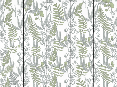 复古植物自然图案花砖瓷砖16