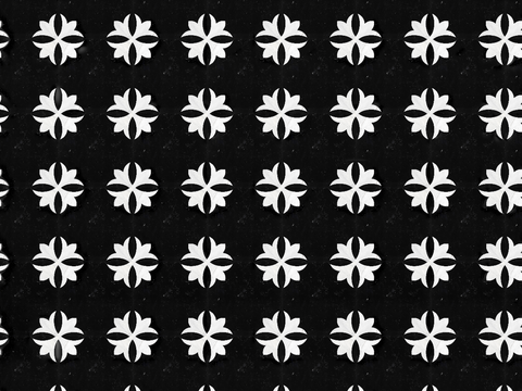  复古几何图案花砖瓷砖，中古奶油仿古砖艺术砖377 