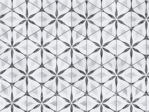  复古几何图案花砖瓷砖，中古奶油仿古砖艺术砖246 