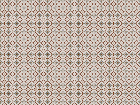  复古几何图案花砖瓷砖，中古奶油仿古砖艺术砖8 