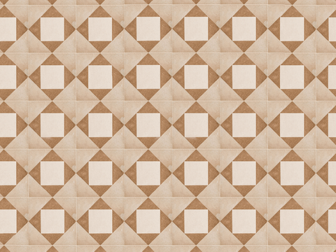  复古几何图案花砖瓷砖，中古奶油仿古砖艺术砖294 