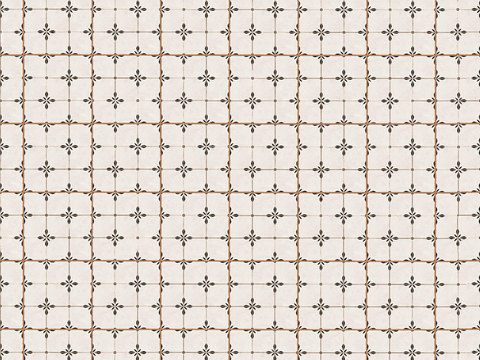 法式复古仿古砖复古彩色花砖贴图 (2)