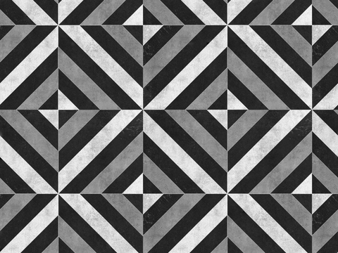  复古几何图案花砖瓷砖，中古奶油仿古砖艺术砖155 