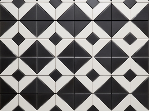 无缝黑白_格子砖贴图