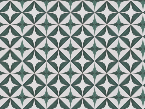  复古几何图案花砖瓷砖，中古奶油仿古砖艺术砖63 