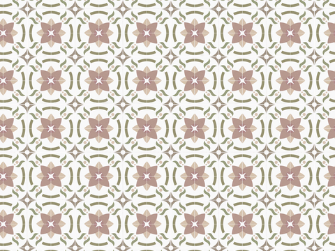  复古几何图案花砖瓷砖，中古奶油仿古砖艺术砖72 