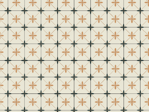 复古几何图案花砖瓷砖，中古奶油仿古砖艺术砖26