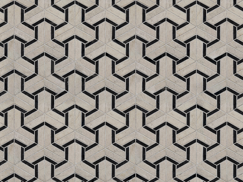  复古几何图案花砖瓷砖，中古奶油仿古砖艺术砖86 