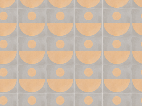 复古几何图案花砖瓷砖，中古奶油仿古砖艺术砖103