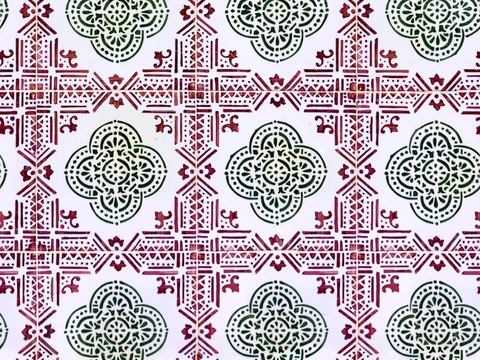 复古艺术几何图案瓷砖花砖97