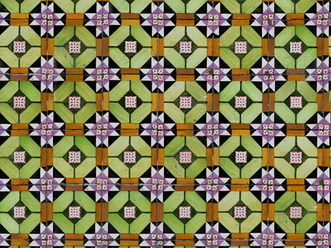 复古艺术几何图案瓷砖花砖78