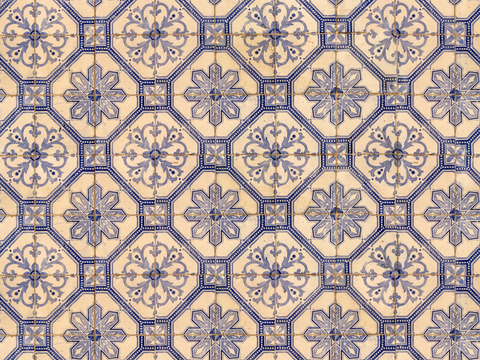 复古艺术几何图案瓷砖花砖58