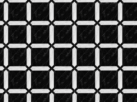  大理石几何拼花图案铺装5 