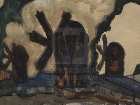  马列维奇抽象画，几何抽象装饰画89 