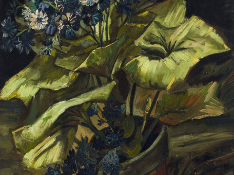 梵高后印象派风景绘画作品，现代世界经典名画029 梵高 Ci