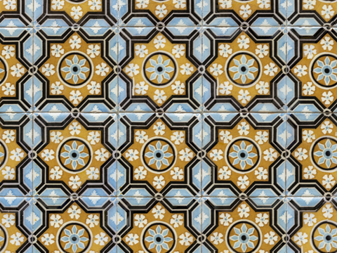复古艺术几何图案瓷砖花砖101