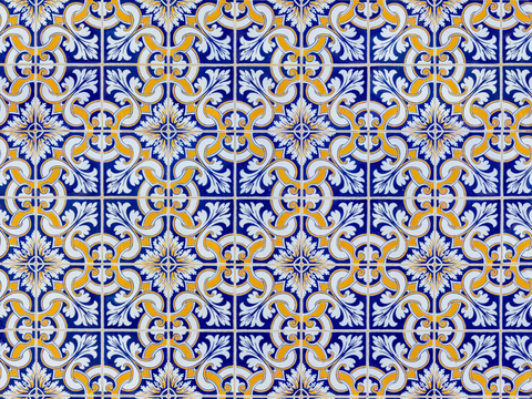 复古艺术几何图案瓷砖花砖41