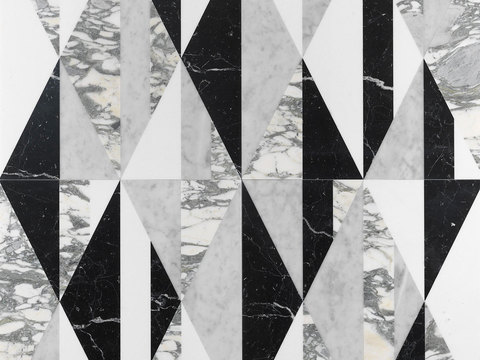  大理石几何拼花图案铺装114 