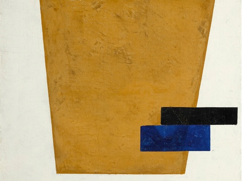  马列维奇抽象画，几何抽象装饰画136 