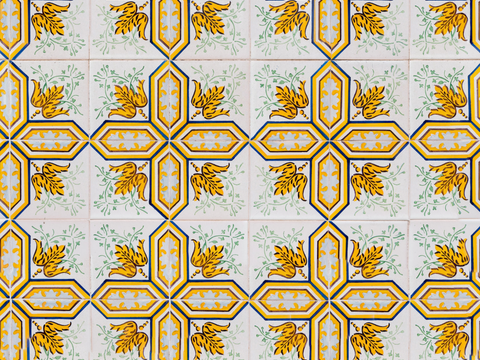 复古艺术几何图案瓷砖花砖55