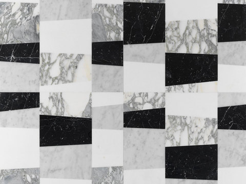 大理石几何拼花图案铺装116