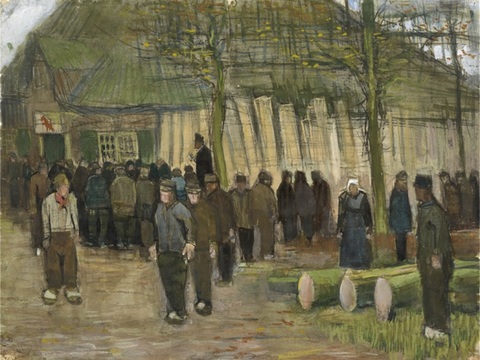 梵高后印象派素描绘画作品，现代世界经典名画548 梵高 Lu