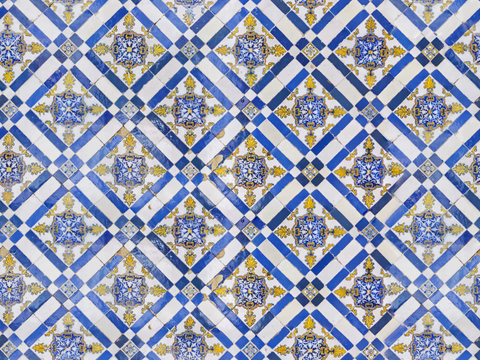 复古艺术几何图案瓷砖花砖2