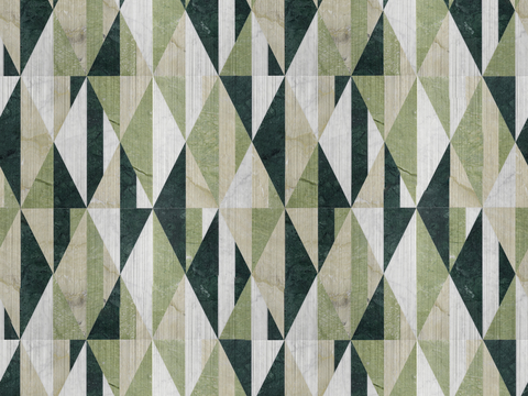  大理石几何拼花图案铺装45 