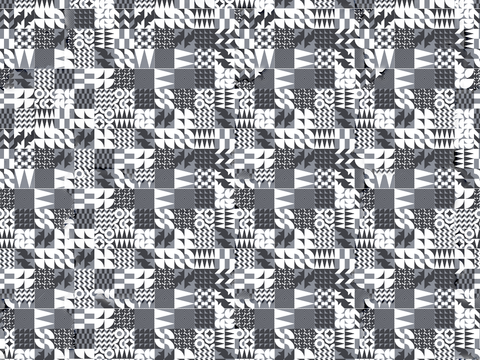 复古碎拼图案花砖瓷砖50