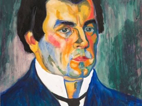  马列维奇抽象画，几何抽象装饰画94 