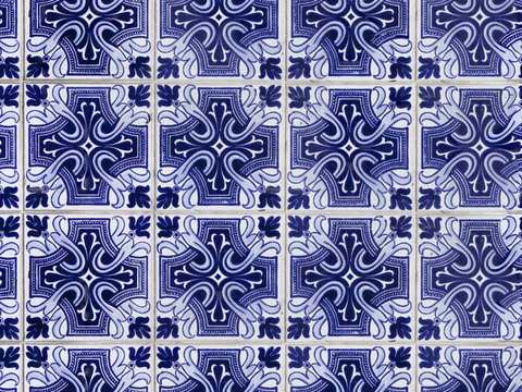 复古艺术几何图案瓷砖花砖113