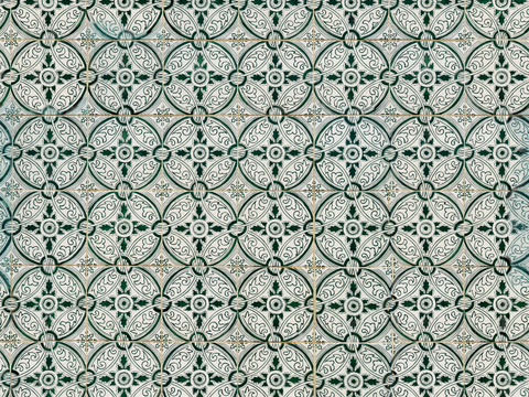 复古艺术几何图案瓷砖花砖64