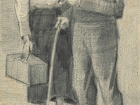 梵高后印象派素描绘画作品，现代世界经典名画610 梵高 VI