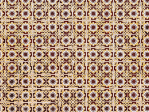 复古艺术几何图案瓷砖花砖130