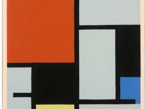 蒙德里安抽象画，风格派抽象画，装饰画52