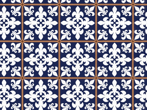 复古艺术几何图案瓷砖花砖7