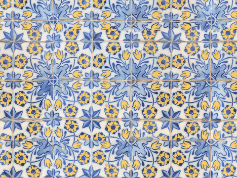 复古艺术几何图案瓷砖花砖124