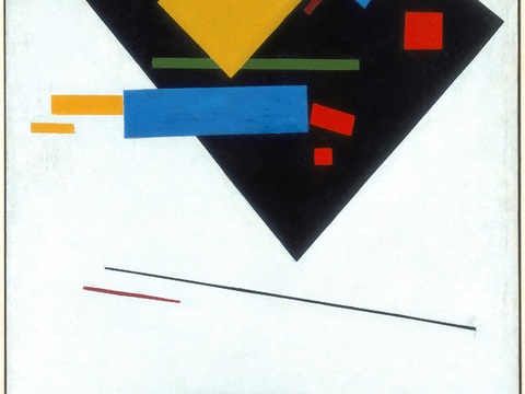  马列维奇抽象画，几何抽象装饰画15 