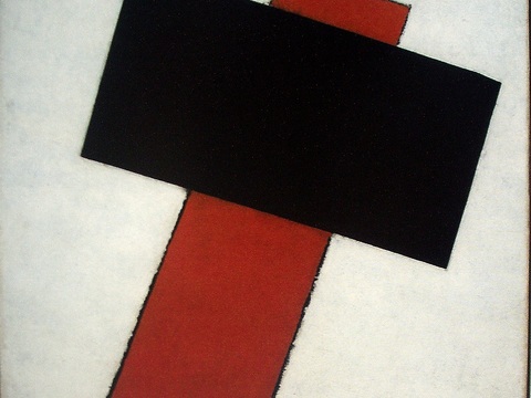  马列维奇抽象画，几何抽象装饰画40 