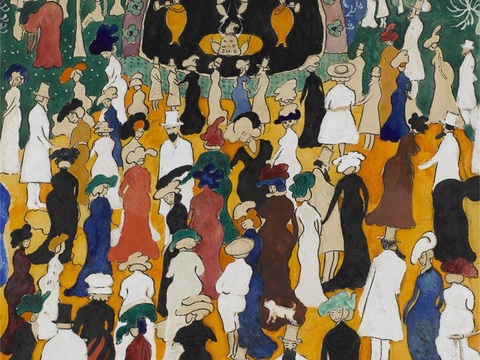  马列维奇抽象画，几何抽象装饰画58 