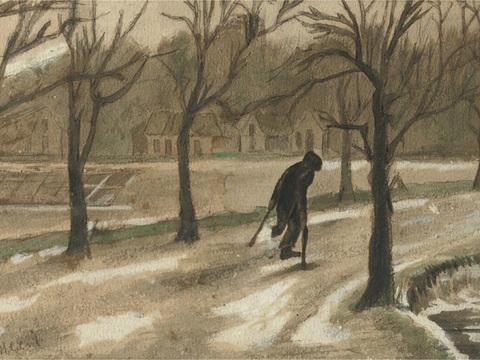 梵高后印象派素描绘画作品，现代世界经典名画615 梵高 VI